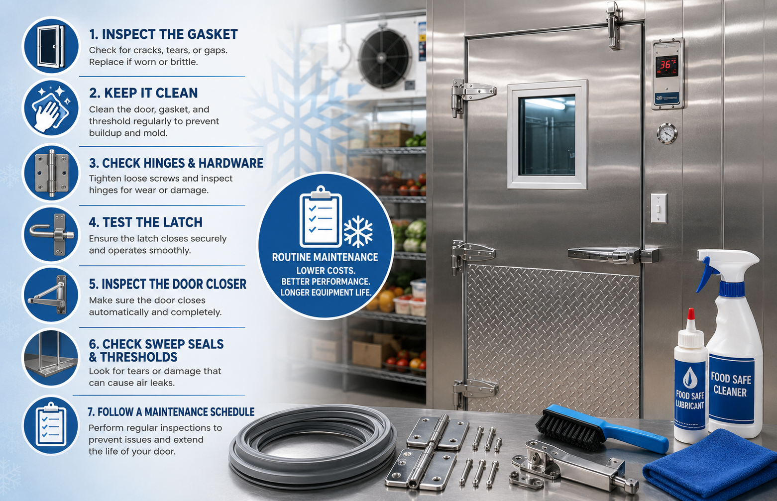 The Ultimate Guide to Walk-In Cooler Door Maintenance