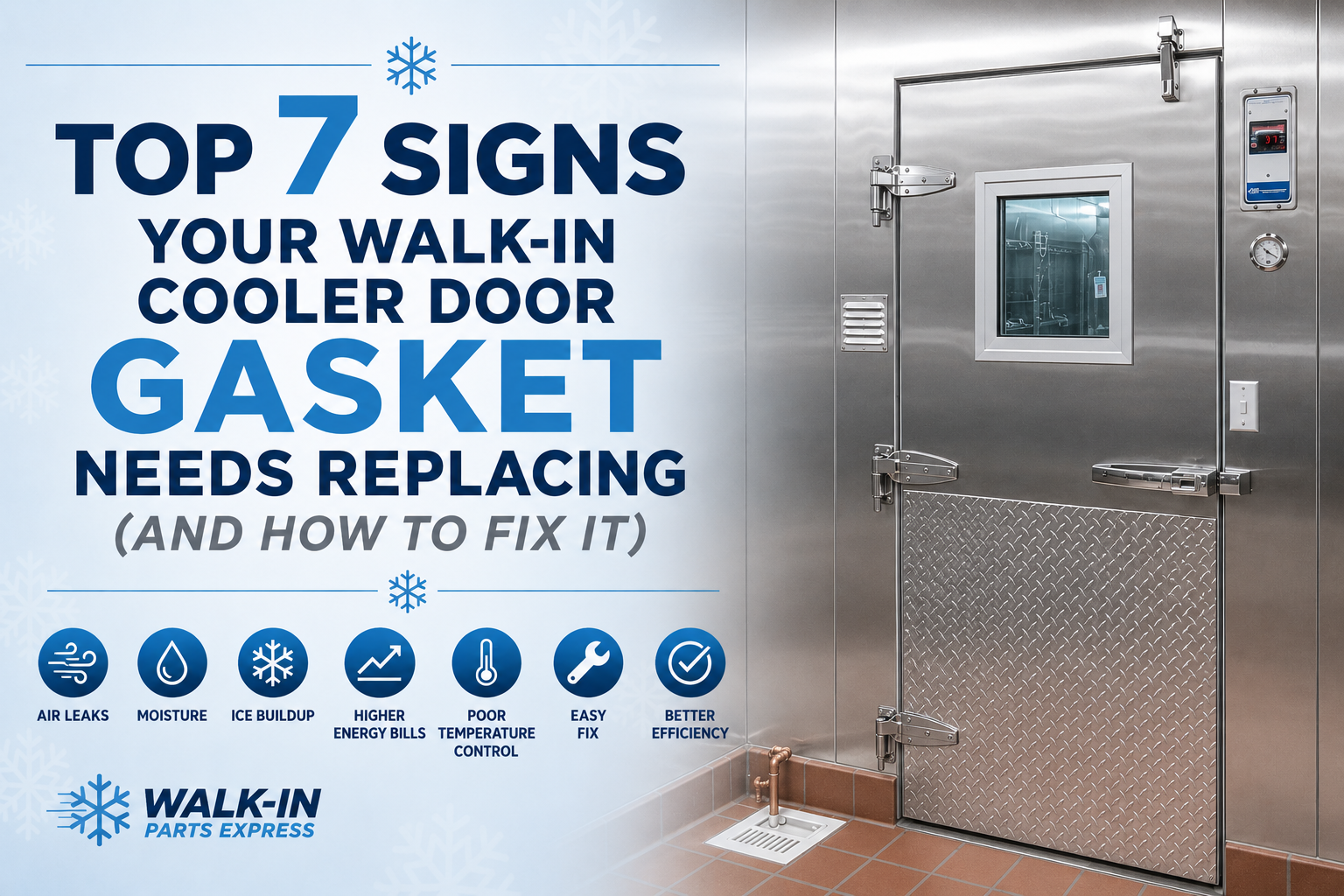 Top 7 Signs Your Walk-In Cooler Door Gasket Needs Replacing (And How to Fix It)