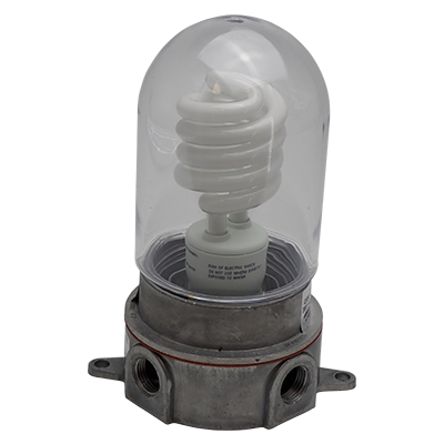 Light Fixture 1806 CFL w/ Lamp & Globe