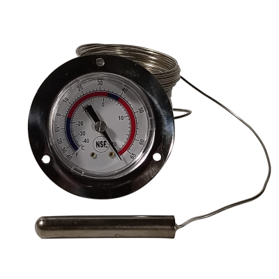 Thermometer 2" Dial Flush 20' Capillary No Logo