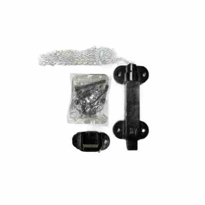 Chain Release Door Bolt Powder Coated Black