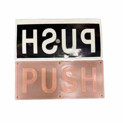 Sign PUSH Glow in the Dark