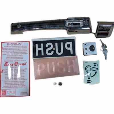 Deadbolt Handle 27C Locking Chrome w/ 1/4 Turn Low Conduction 5"