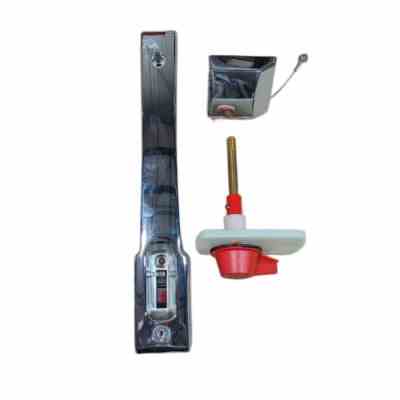 Deadbolt Handle 27C Locking Chrome w/ 1/4 Turn Low Conduction 5"
