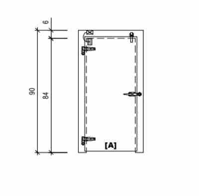 Door Swing Overlap Freezer WIPE Model #SO036084353L