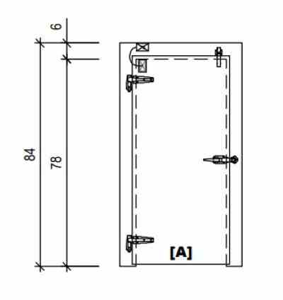Door Swing Overlap Freezer WIPE Model #SO034078353L