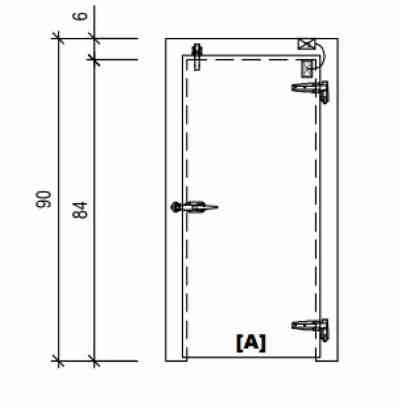 Door Swing Overlap Freezer WIPE Model #SO036084353R