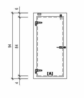Door Swing Overlap Freezer WIPE Model #SO036084443L
