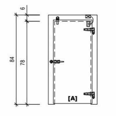 Door Swing Overlap Freezer WIPE Model #SO036078353R